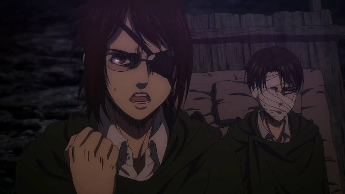 Hanji treats Levi, Armin meets Annie | Shingeki no Kyojin : Final Part 2
