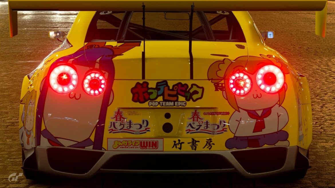 GTsport リバリー初心者が痛車作ってみた 第1弾 ポプテピピック編