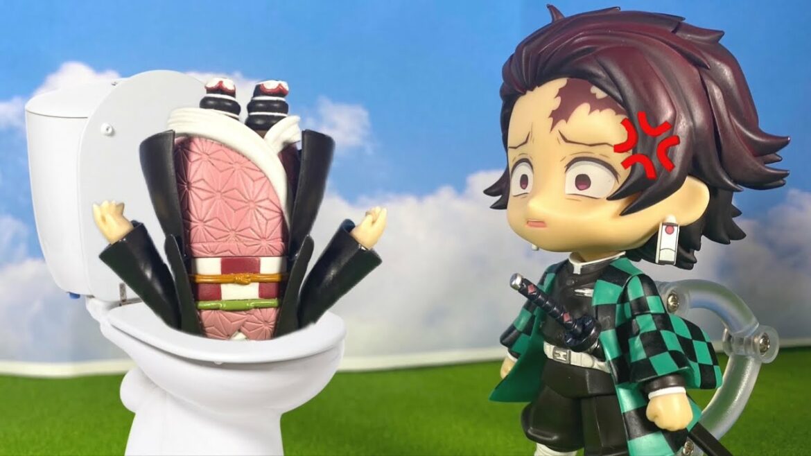 禰豆子をトイレに流す炭治郎⁉︎ 鬼滅の刃 ねんどろいど【禰豆子 フィギュア】コマ撮り 遊郭編 【Kimetsu No Yaiba Nezuko】【Demon Slayer】