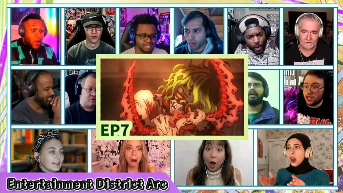 『歓楽街アーク』EP7リアクションマッシュアップ||鬼滅の刃鬼滅の刃シーズン2
