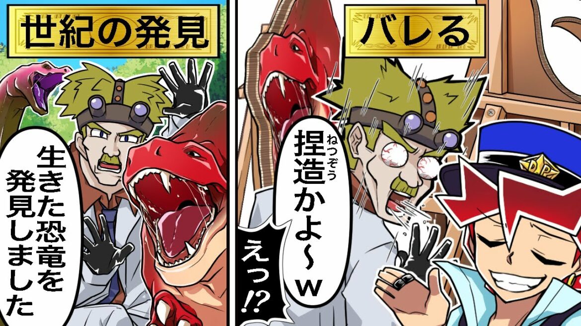 【アニメ】天才学者が恐竜を発見!?金持ちを見返すために、科学者が捏造に手を出した結果…【漫画/マンガ動画】