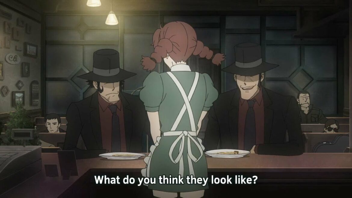 ルパン三世! Ghostly scene in the restaurant, レストランの幽霊のようなシーン