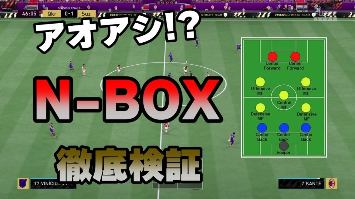 【N-Box再現】アオアシ読んだ人は絶対やりたくなるはず!N-Boxで挑む【FIFA22】