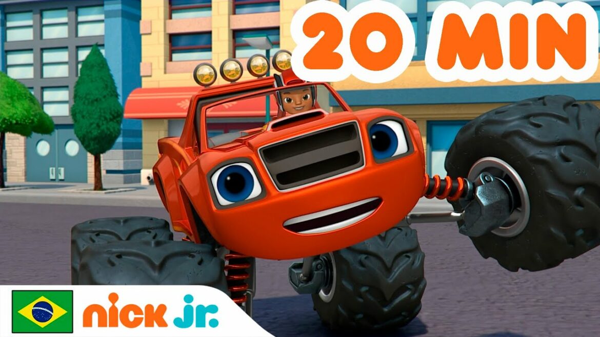 Blaze e os Monster Machines | 20 minutos do Blaze salvando o dia! | Nick Jr. em Português