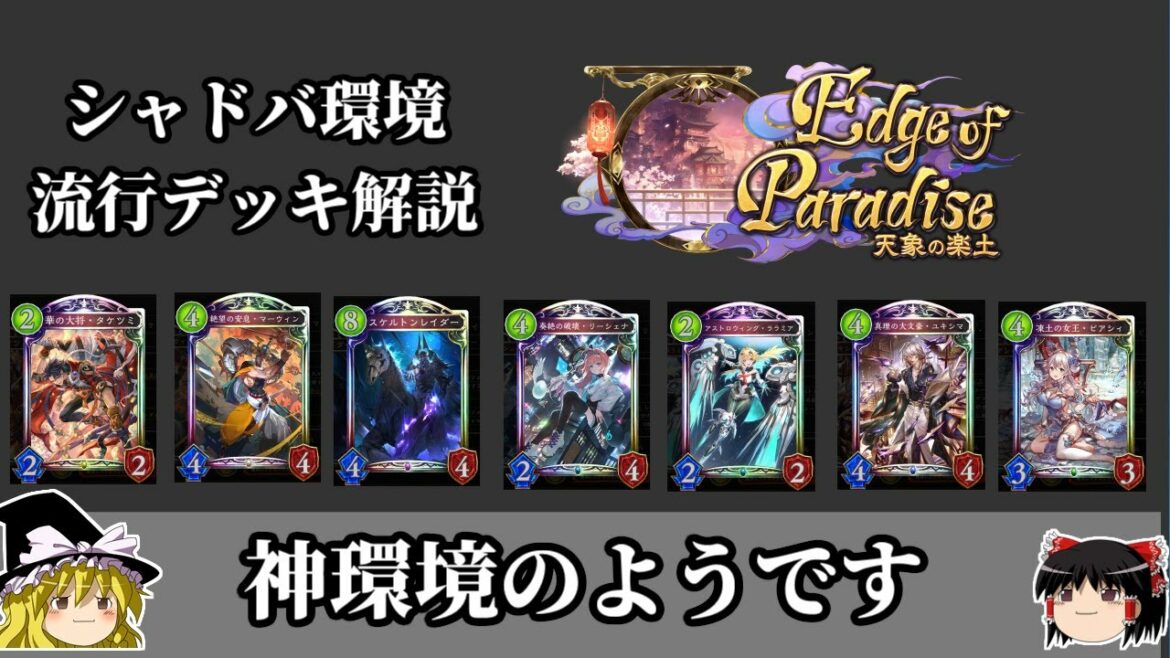 まさかの神環境?それともネクロバース?流行デッキや今後流行するデッキを解説していきます【天像の楽土】【シャドバ】【シャドウバース】【環境分析】【メタゲームウォッチング】【ゆっくり解説】【カードゲーム】