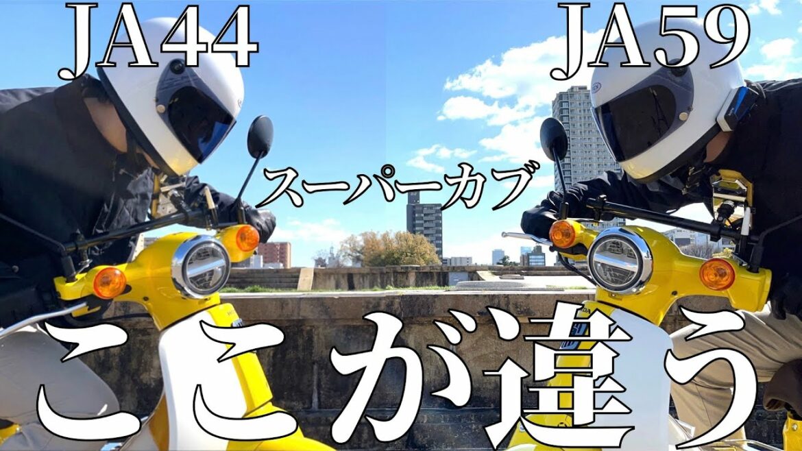 【発売日決定】新型スーパーカブ110(JA59)を比較すると、絶対買うべき理由が判明。【Honda Super Cub JA59 JA44】