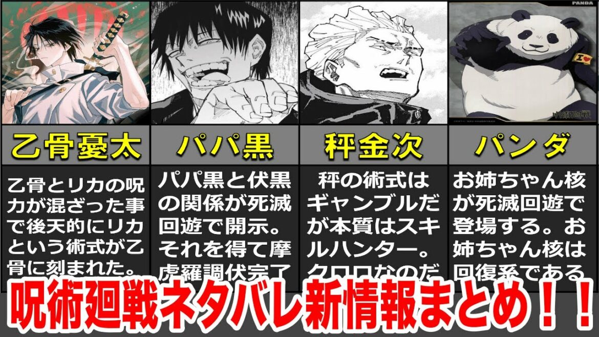 【呪術廻戦】パパ黒再登場確定!?呪術廻戦のどこにも存在しない新情報まとめ!!【存在しない記憶】