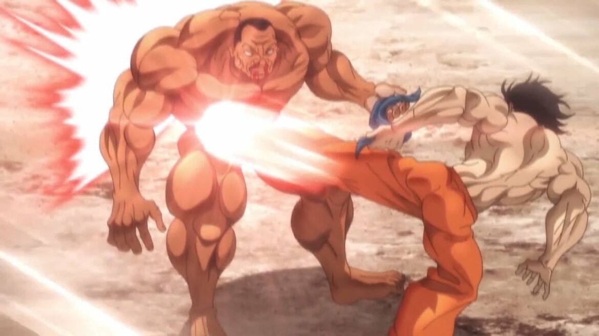 範馬刃牙 SON OF OGRE #24 |バキは強力な囚人である「ミスターセカンド」GuevaruとOlivaの試合が始まります –  Baki