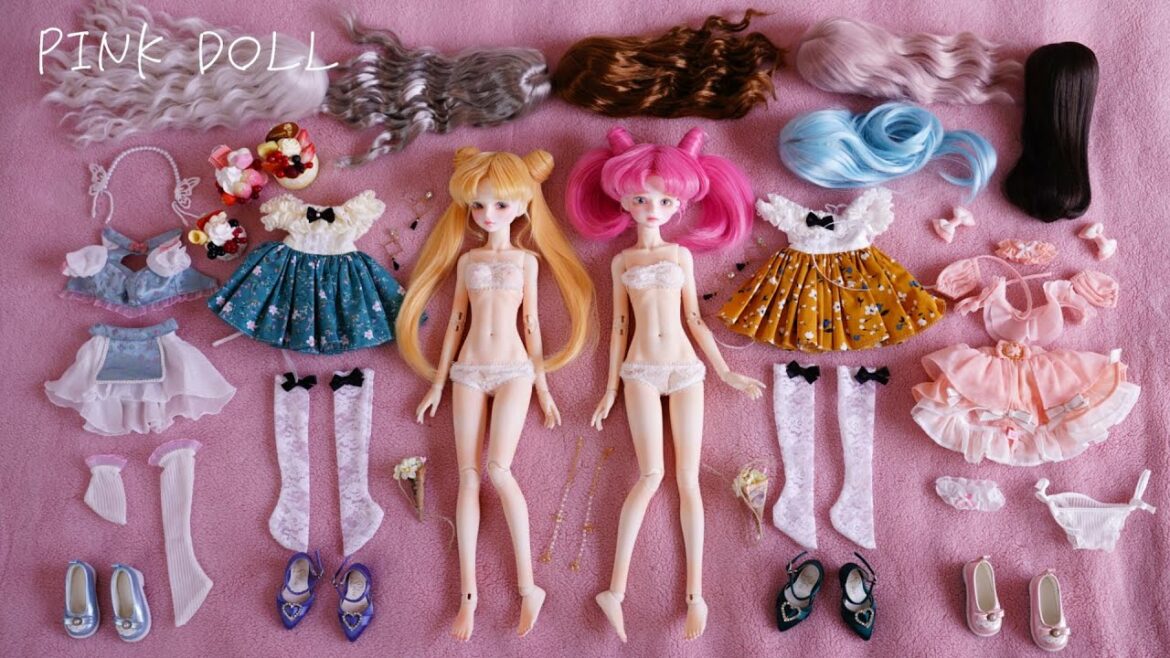 Sailor Moon Usagi Chibi Usa BJD DOLL Dress Up 美少女戦士 セーラームーン 月野うさぎ ちびうさ 着せ替え ドール 人形
