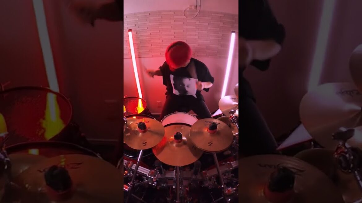 【鬼滅の刃 遊郭編】Aimer – "残響散歌" 叩いてみた Part 1 | Drum Cover / Zankyou Sanka / Demon Slayer #Shorts