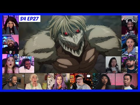Attack on Titan Season 4 Episode 27 Reaction Mashup | Shingeki no Kyojin 進撃の巨人 Final Season 4×27