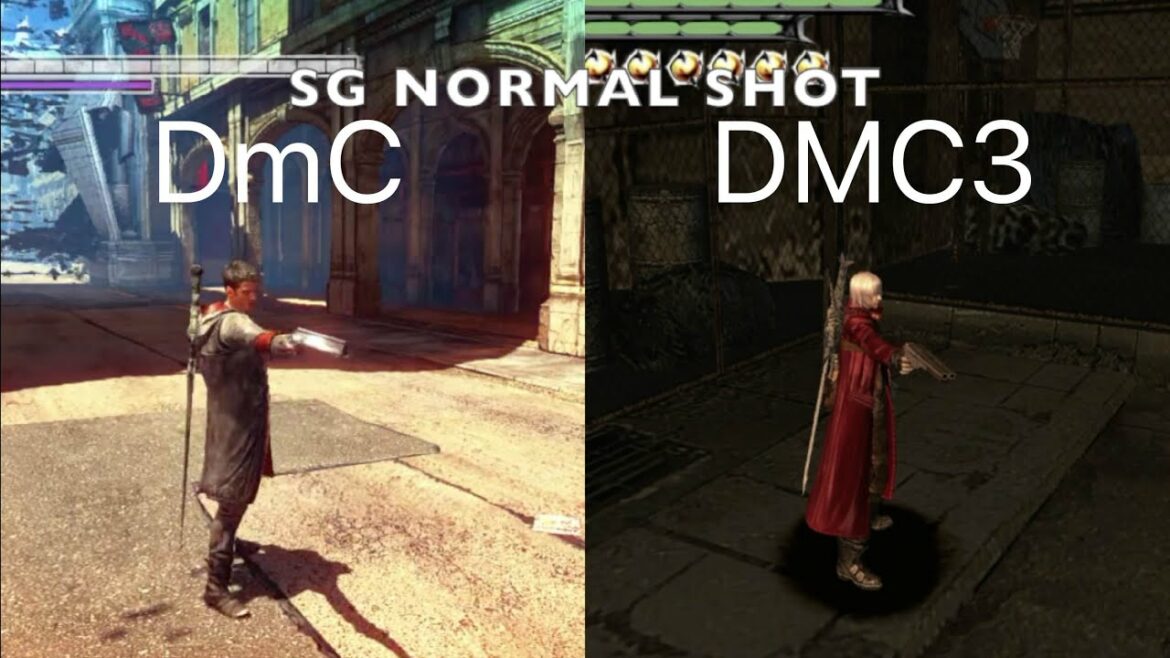DmC vs Devil May Cry 3 Dante Skills Comparison (moveset)/ダンテの技モーション比較 DmCvsデビルメイクライ3 スペシャルエディション