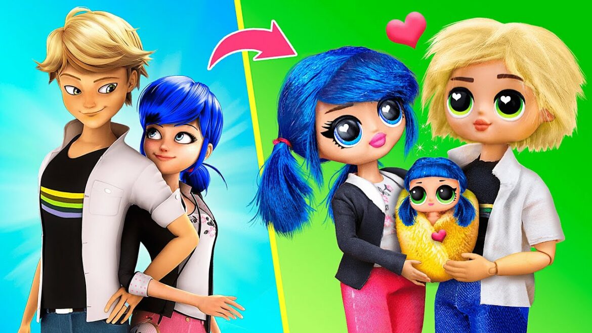 レディバグとシャノワールの新しい家族/LOLサプライズの手作り品10個