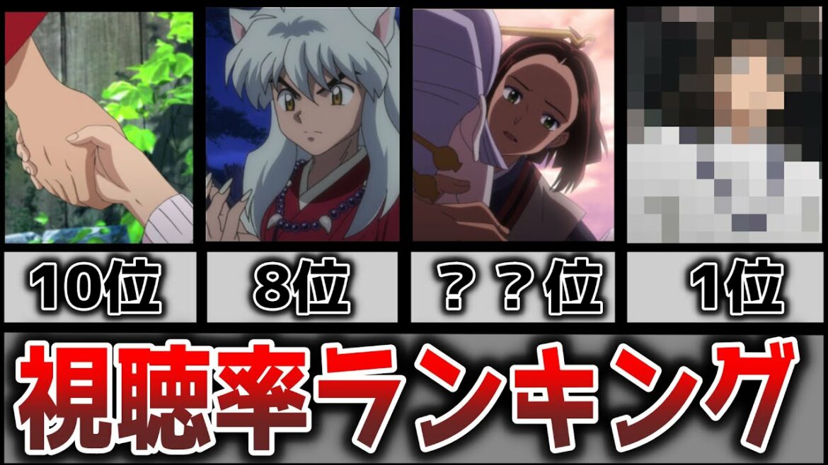 半妖の夜叉姫視聴率ランキング!1位はあのキャラの回!?