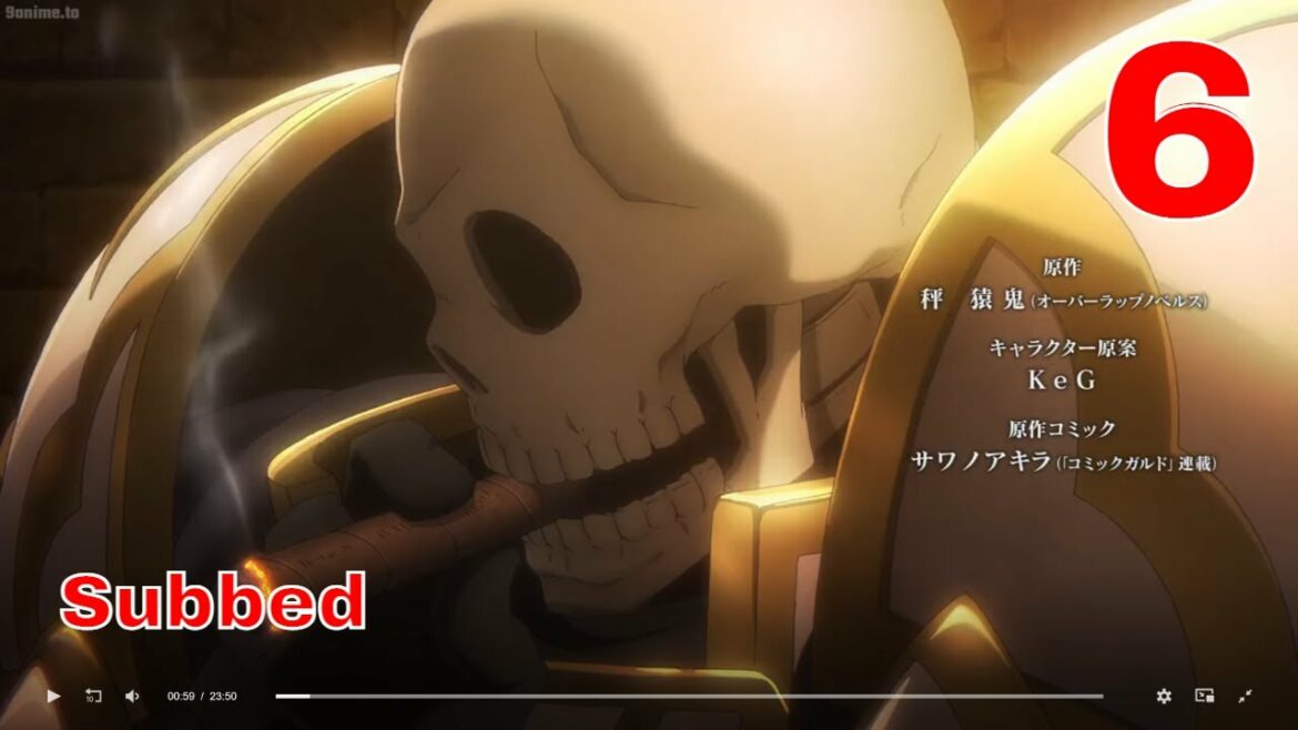 full screen anime 2022 SKELETON KNIGHT IN ANOTHER WORLD episode 6 dubbed full screen 1080p HD