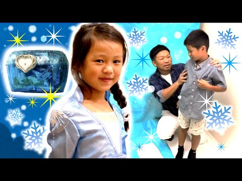 【アナと雪の女王2ごっこ】床が氷になっちゃった!エルサのぼうけん 寸劇 floor is ice★Let's pretend Frozen