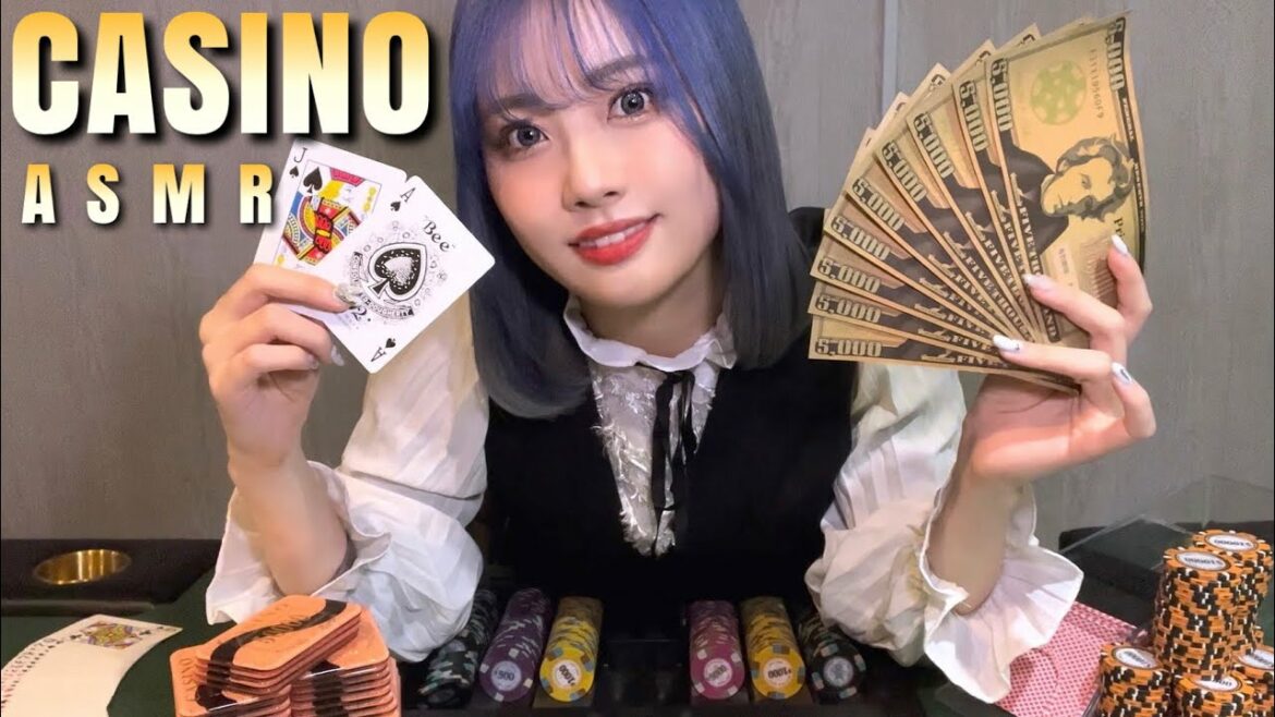【ASMR】元ディーラーの本格的なカジノロールプレイ🤵♀️🎲(説明付き)|Blackjack Roleplay