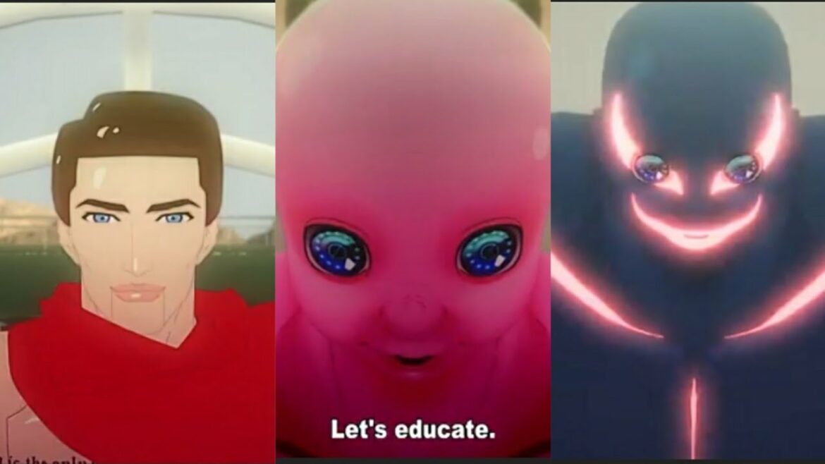 Smiley transforms into his second and Final form |  Black★★Rock Shooter: Dawn Fall  Epsiode 06