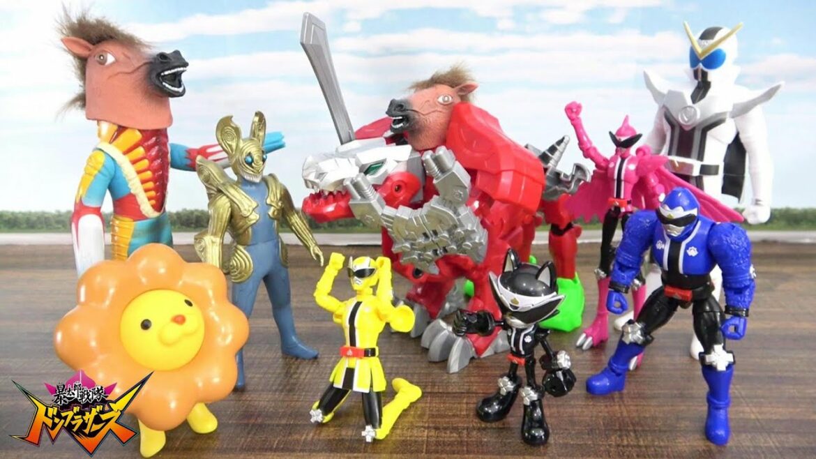 人形劇【暴太郎戦隊ドンブラザーズ】ドンモモタロウが馬でバトル!?恐竜でバトル!?リュウソウジャーアルター大活躍!!