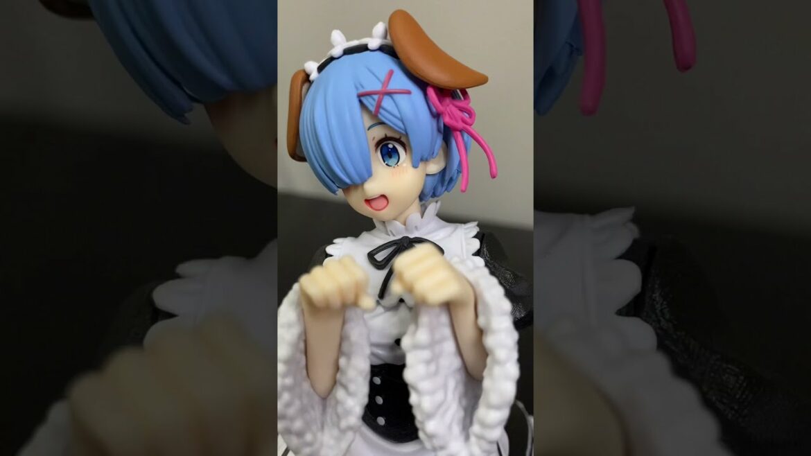 Re:ゼロから始める異世界生活 Coreful レム Memory Snow わんこverフィギュア#shorts リゼロ Rezero cute REM Prize figure Taito
