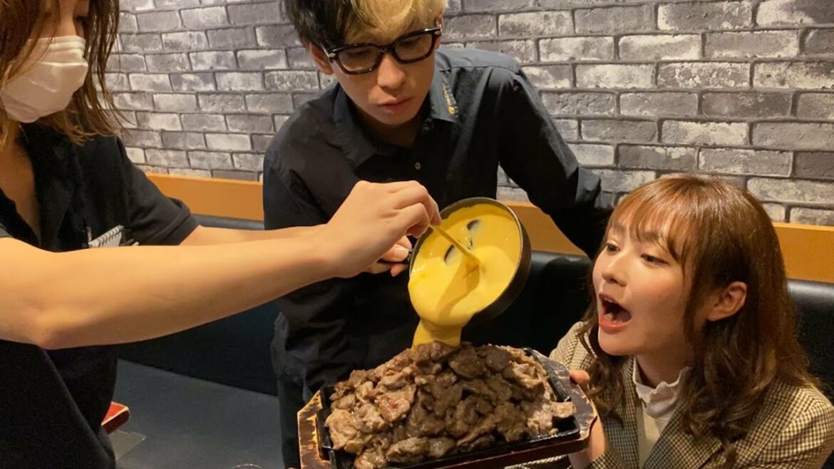 てんちむと悪魔のW肉チーズタワー食べ放題したら天てれトークに花が咲いてまさかのテレビ戦士で同窓会決定にww