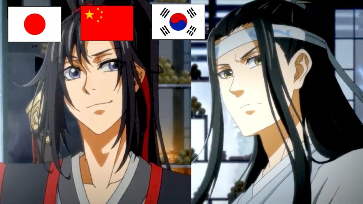 魔道祖師アニメを日中韓で比較!声優さんの声と日本語・中国語・韓国語のセリフの違いを解説!