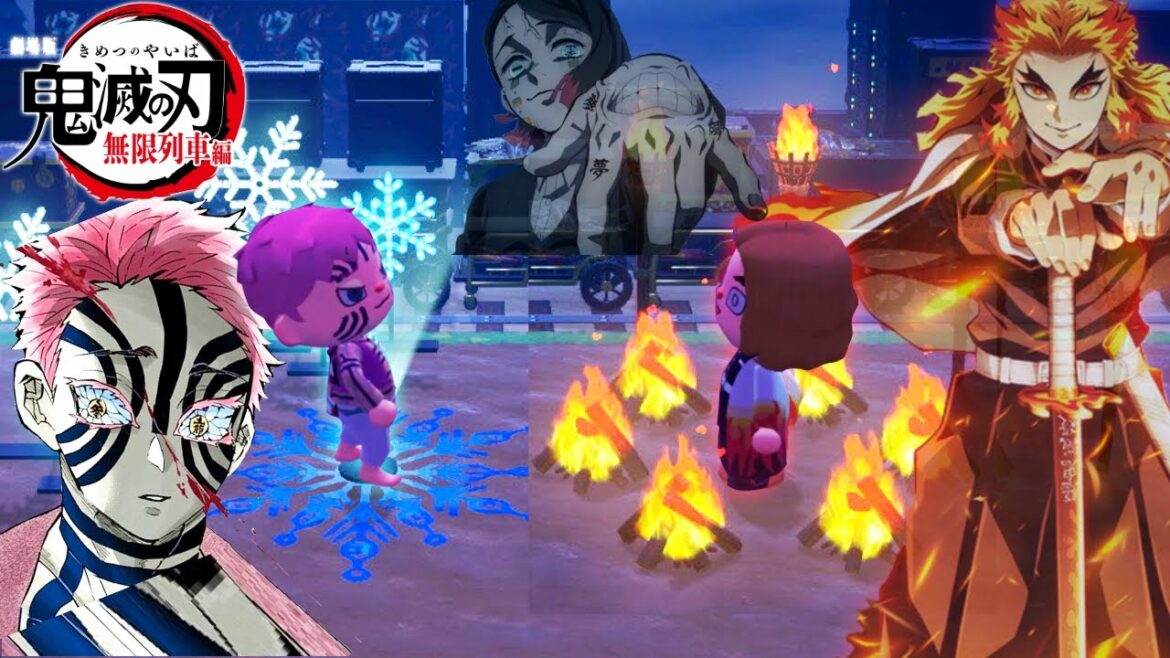 【あつ森】劇場版『鬼滅の刃』無限列車編の煉獄vs猗窩座を完全再現した島が想像を絶する凄さすぎてヤバい。。 炭治郎vs魘夢や猗窩座の過去など映画の記憶が蘇るくらいすごい・・【あつまれどうぶつの森】