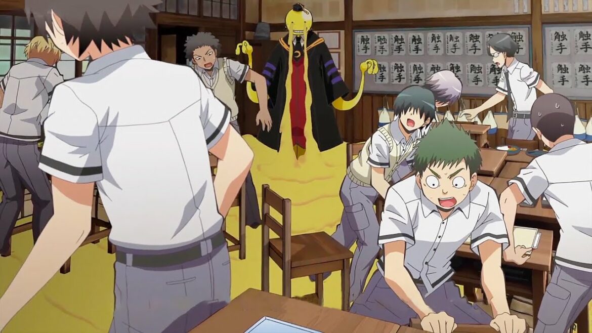 殺せんせーの涙と鼻水が小川のように流れ、教室をスライムで溢れさせた || いじめられて利用されたときのこれらの学生の復讐 Korosensei's runny nose causes flooding