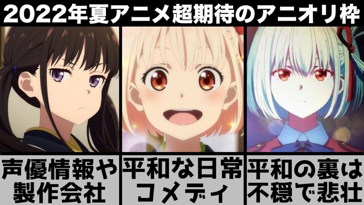 【2022年夏アニメ】超期待のアニオリ!不穏?日常?戦闘?作画◎キャラデザ神の『リコリス・リコイル』について解説します【2022年アニメ】【おすすめアニメ】