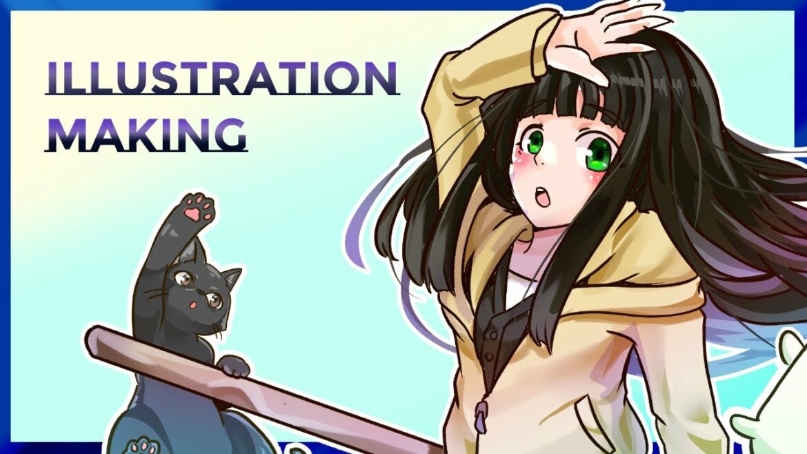 【イラストメイキング】ふらいんぐうぃっち 木幡真琴を描いてみた