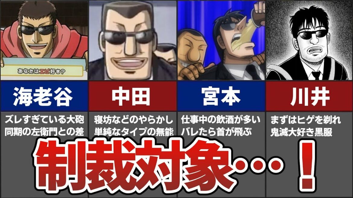 給料泥棒レベルの無能すぎる黒服5選【カイジ】