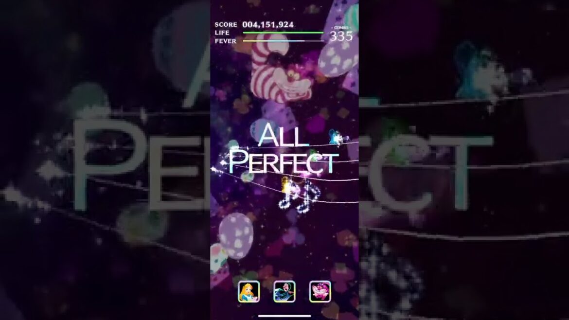 【ミューパレ】『ふしぎの国のアリス(Music Parade Easter Ver.)』Hard Lv.75 All Perfect動画(譜面確認用)