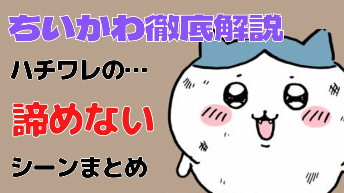 ハチワレの諦めないシーンまとめ【ちいかわ徹底解説】