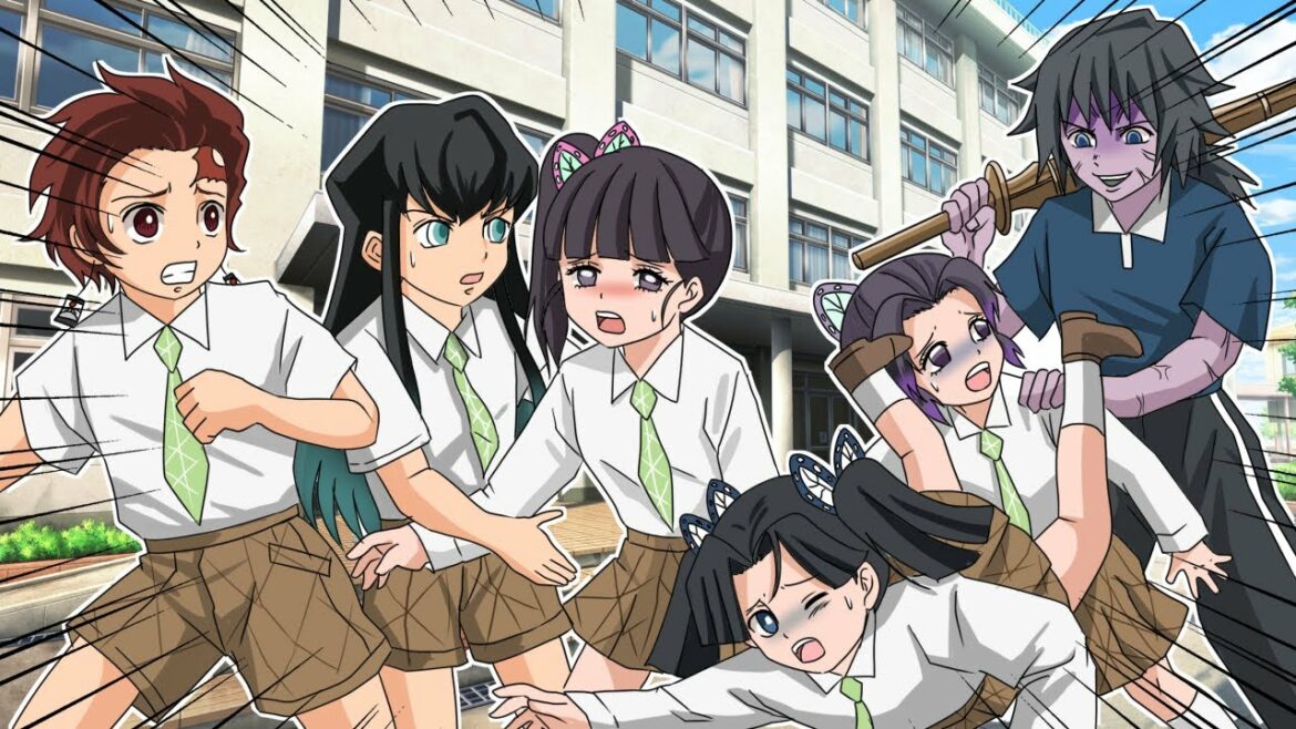 【キメツ小学校】もしも冨岡先生が未知のウイルスにかかり暴走したら!?【炭治郎/カナヲ/炭カナ/きめつのやいば/アニメ2期/遊郭編/声真似】