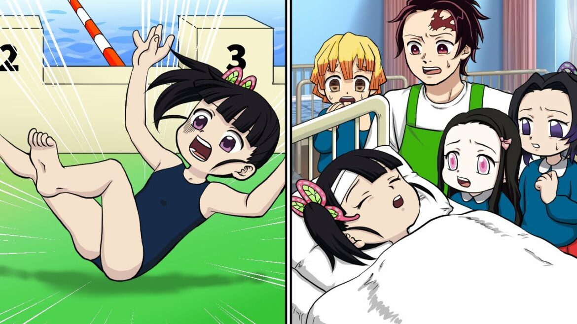 【キメツ幼稚園】もしもカナヲちゃんがプールの授業中に頭を打ってしまったら?【炭治郎/カナヲ/炭カナ/きめつのやいば/アニメ2期/遊郭編/声真似】