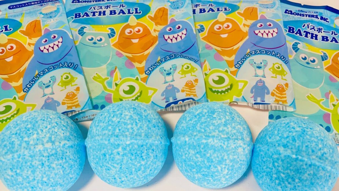 【Bath Bomb】ディズニーモンスターズインクバスボールコンプリートチャレンジ❣️ Disney Monsters, Inc. Bath Bomb Complete Challenge