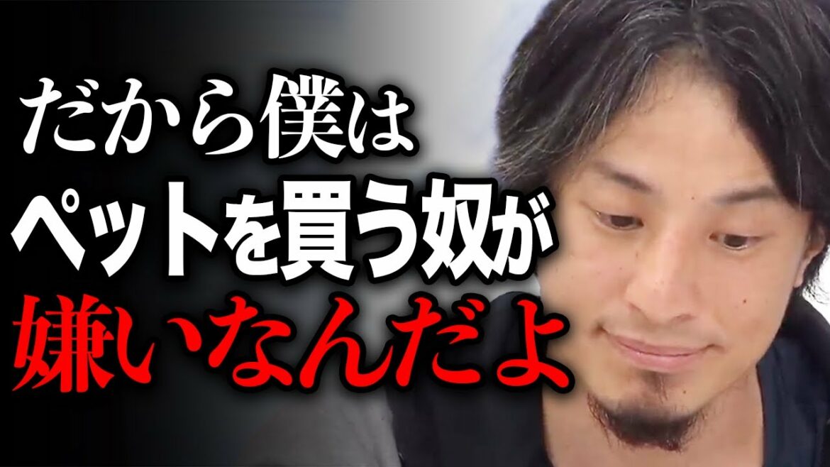 【ひろゆき】※ペットを買う人は絶対聞いてほしい※ペットショップで犬や猫を買うと犠牲が増え続ける事実を…【切り抜き 論破 ブリーダー 生体販売 保護犬 保護猫 動物愛護団体 パピーミル ひろゆきの部屋】
