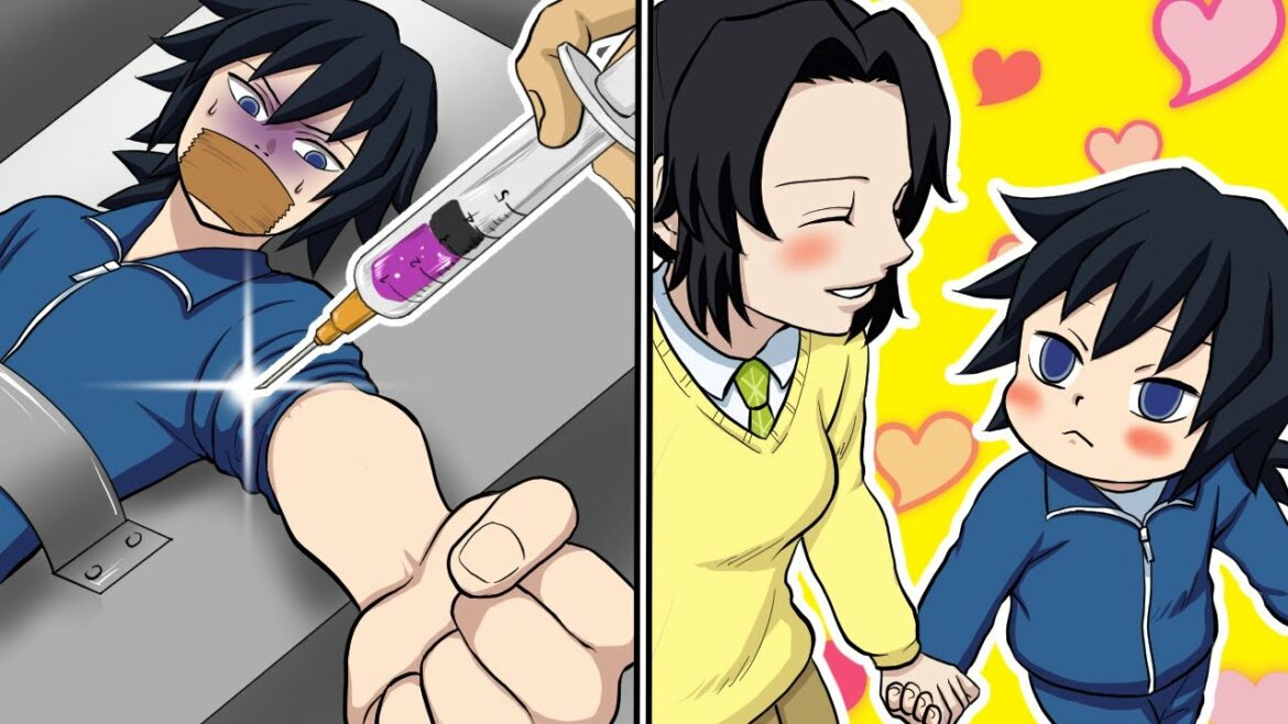 【キメツ学園】もしも冨岡先生が人体実験で幼児化してしまったら?【炭治郎/カナヲ/炭カナ/きめつのやいば/アニメ2期/遊郭編/声真似】