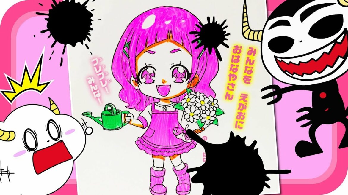 HUGっと!プリキュア♪♪ フレフレ!おえかきえほんでぬりえあそび♪ キュアエールやキュアアンジュたちとぬりえして、しょうらいのゆめをかなえたい!!