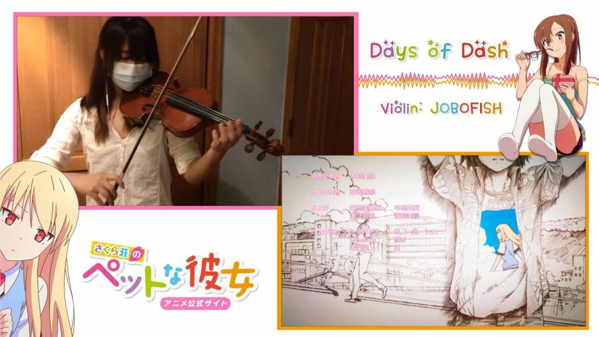 (Sakurasou ED Violin Cover) さくら荘のペットな彼女 ED 「DAYS of DASH」