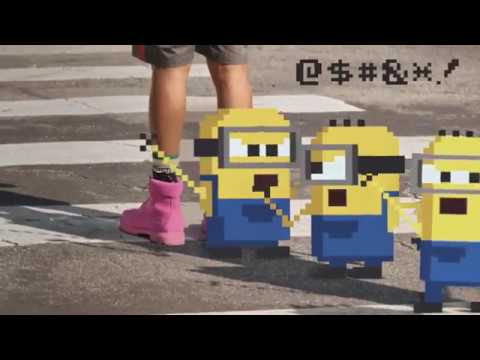 ドット絵のミニオンたちがキュート!映画『怪盗グルーのミニオン大脱走』劇中曲♪ファレル・ウィリアムス「イエロー・ライト」ミュージックビデオ