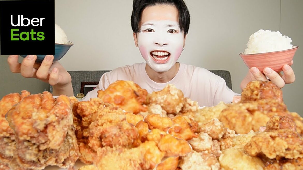ウーバーの唐揚げ評価TOP5を頼んで1番美味い唐揚げ決めてみた!!!