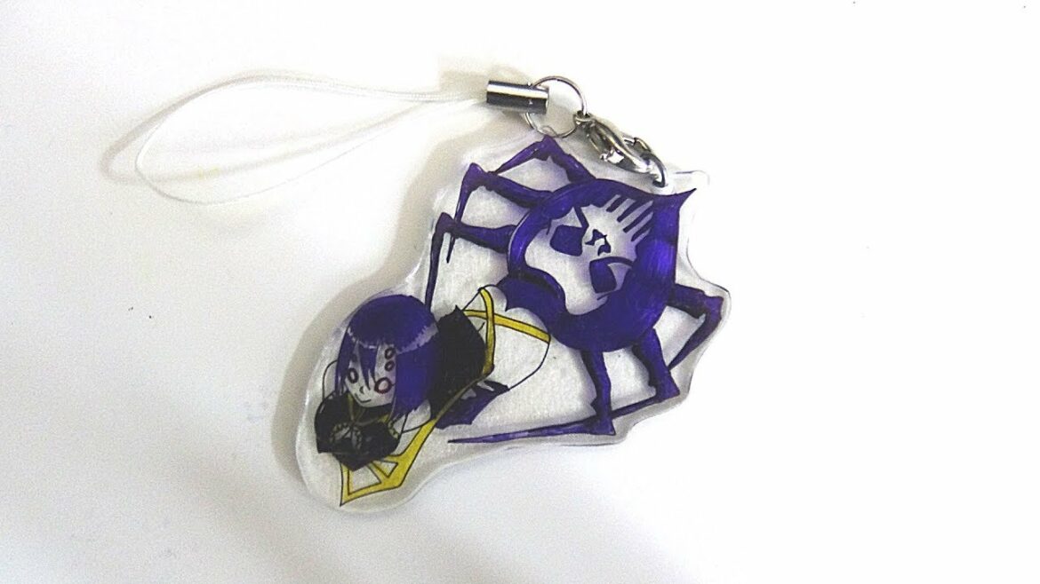 【モンスター娘のいる日常】【ラクネラ】キーホルダーを作ってみた【プラバン制作】