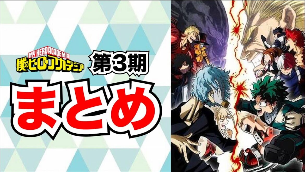 【忙しい人のための】ヒロアカ第3期(全24話が)420秒で分かる動画
