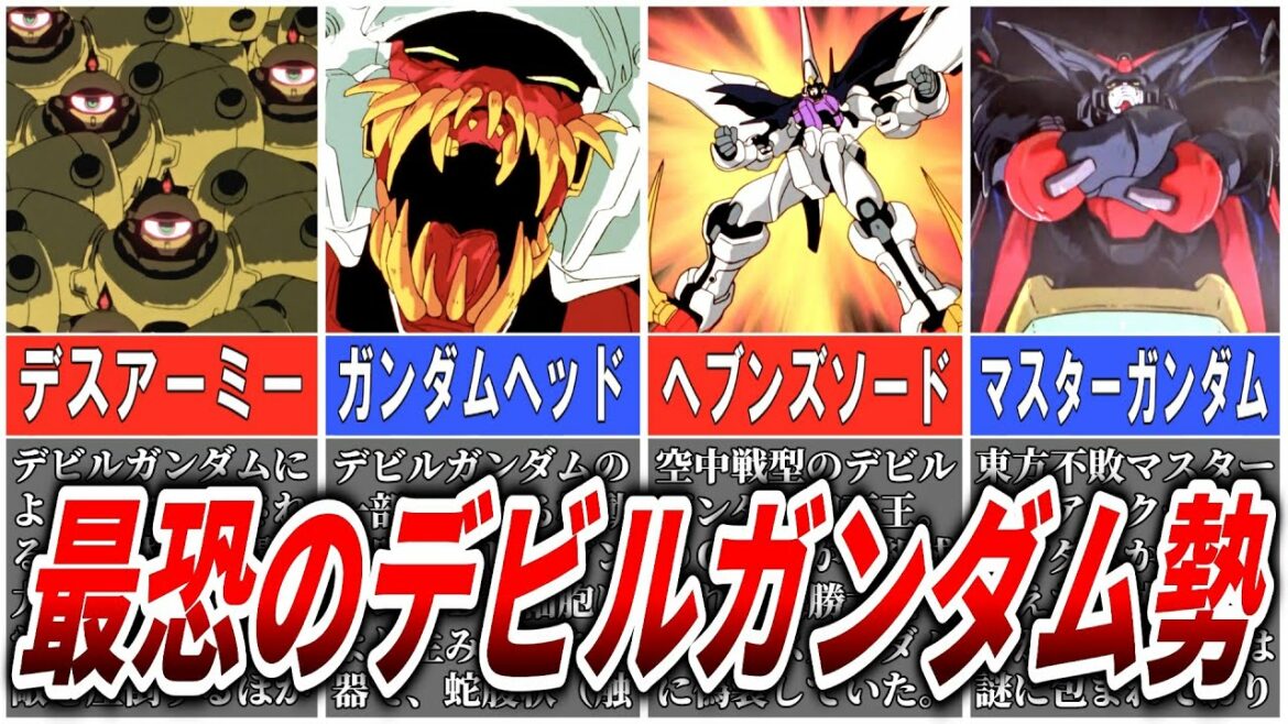【無限に増える妖怪軍団‼】デビルガンダムの脅威は初期OPに描かれていた!?【ガンダム解説】