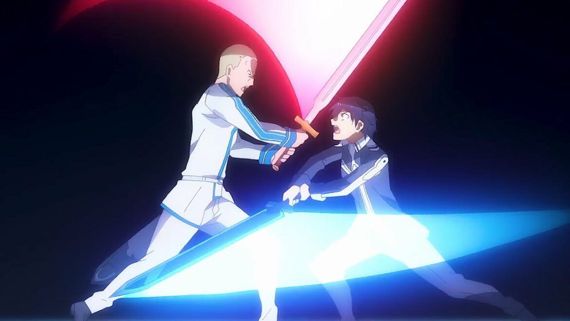 ソードアート オンライン – ウォロは制服を汚した和人を罰することができますか?,  Uolo punishes Kazuto for dirtying his shirt