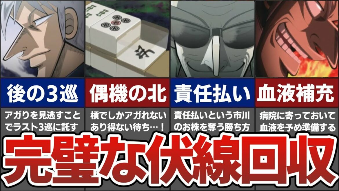 【アカギ】狂気の沙汰ほど面白い…!天才的な伏線回収5選