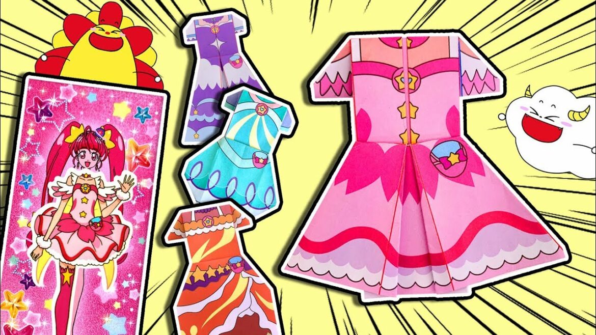 スター☆トゥインクルプリキュア たっぷり♡着せ替えセットでキュアスターやキュアセレーネの衣装を可愛くしよう!お絵かき おもちゃ アニメ★サンサンキッズTV★