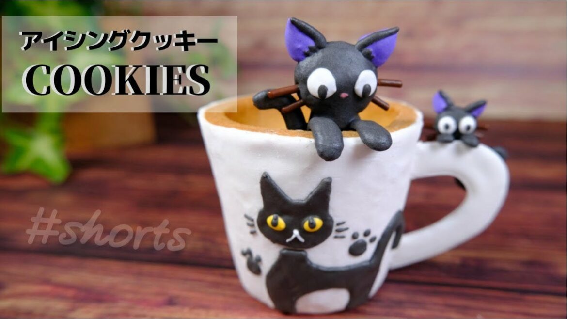 「キキ!みてみて!」あのマグカップをアイシングクッキーで作ってみたよ《魔女の宅急便》 #shorts