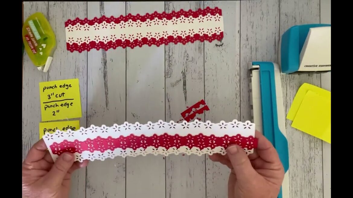 Making A Christmas Border |  Poinsettia Edge Border Maker Cartridge | Creative Memories